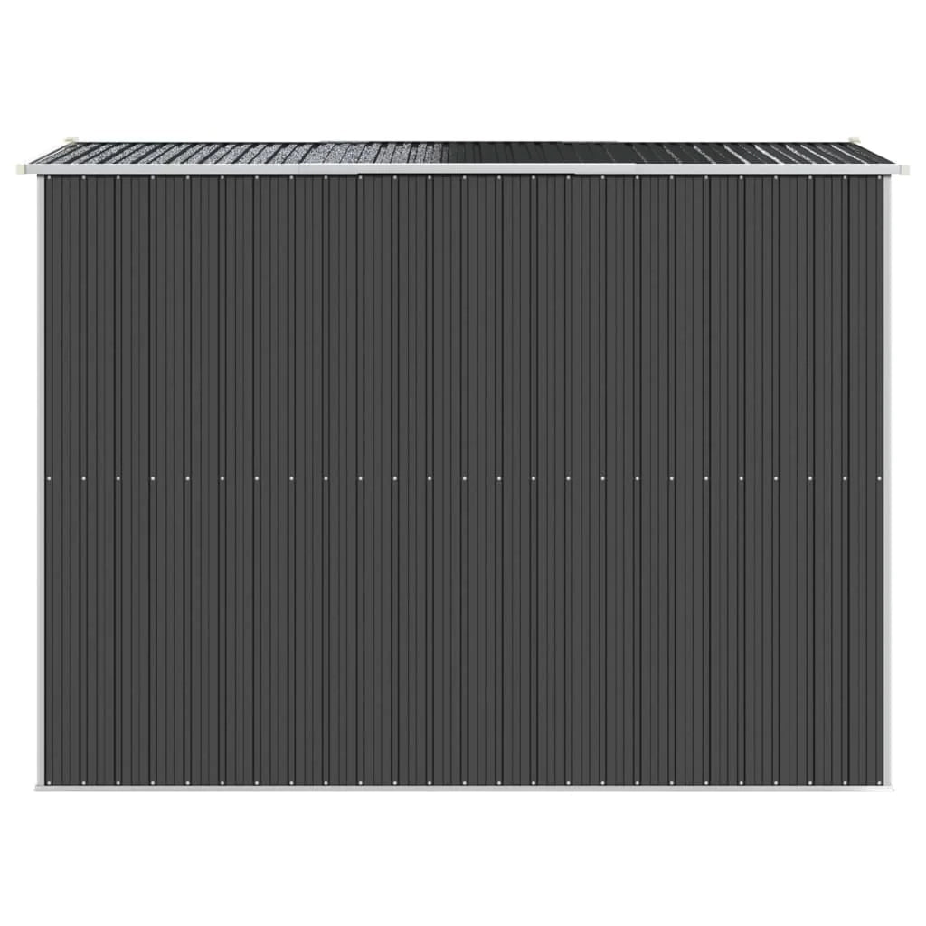Casetta da giardino cabina ripostiglio casetta da esterno robusta casetta per attrezzi 192 x 274 x 223 cm acciaio zincato antracite 02_0022197