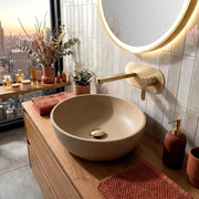 Rubinetto Da Parete Rea Arcos Brush Gold