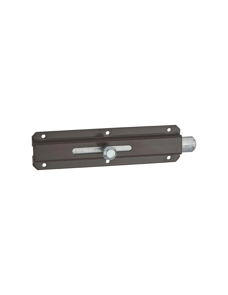 Chiavistello 90 mm con catenaccio piatto scorrevole, acciaio verniciato marrone – THIRARD