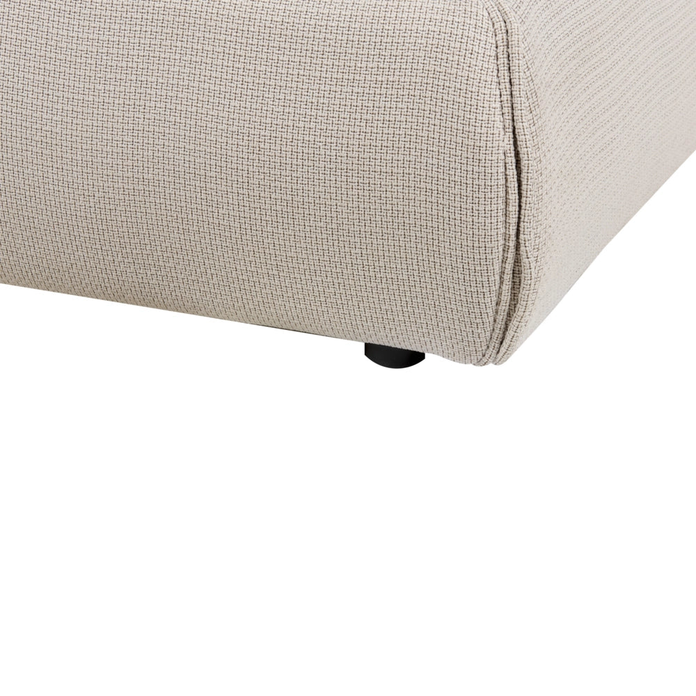 Letto matrimoniale tessuto beige con base a doghe e testiera imbottita 160x200 cm stile classico camera da letto