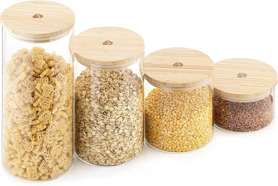 Contenitori di Stoccaggio in Plastica, Pannelli di Stoccaggio di Cibo Riciclabili con Tappo Aria Stagnante, Sicuri in Microonde, Lavastoviglie & Congelatore, Pannelli di Plastica BPA Liberi, Soluzione di Stoccaggio della Cucina
