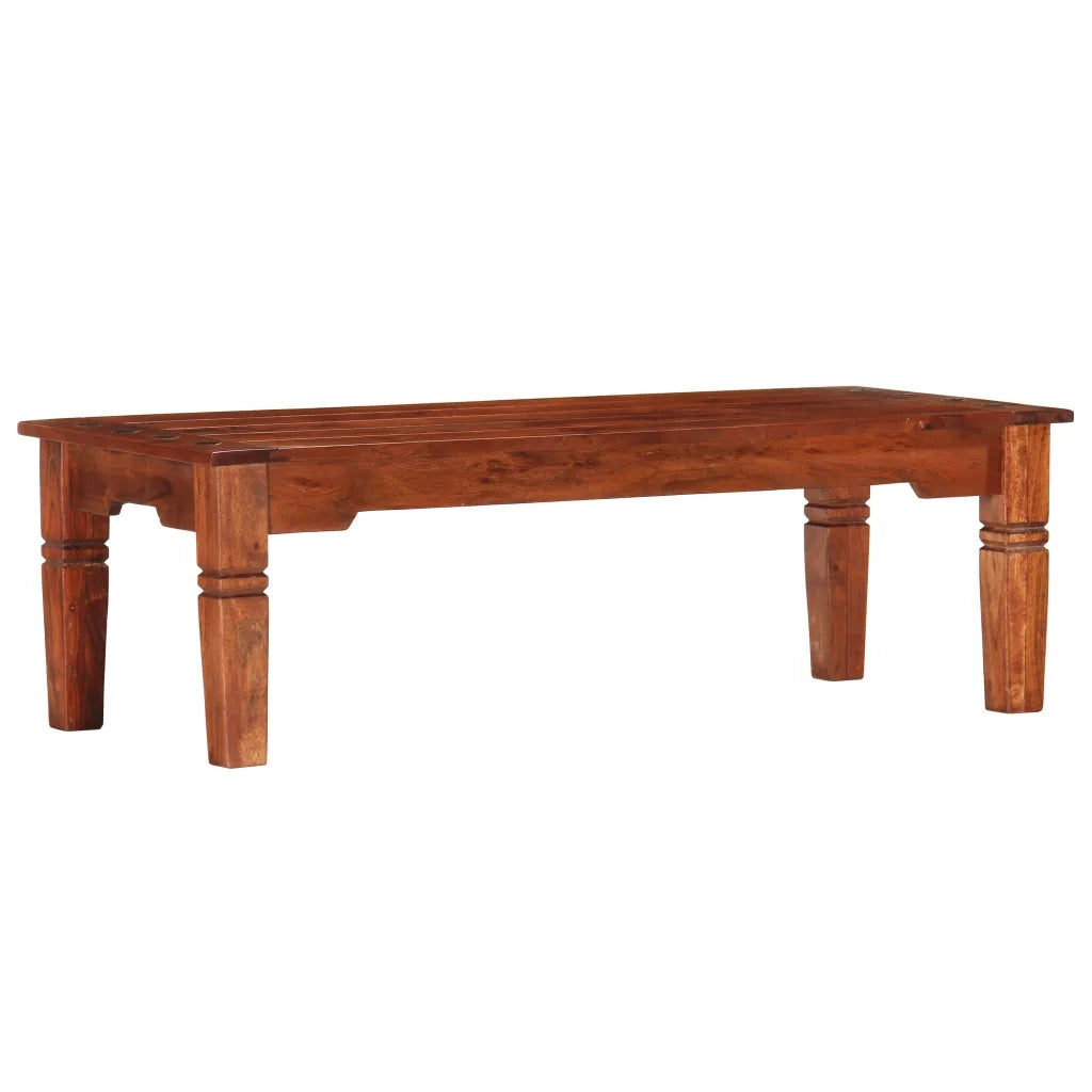 vidaXL Tavolino da Salotto 110x50x35 cm in Legno Massello di Acacia