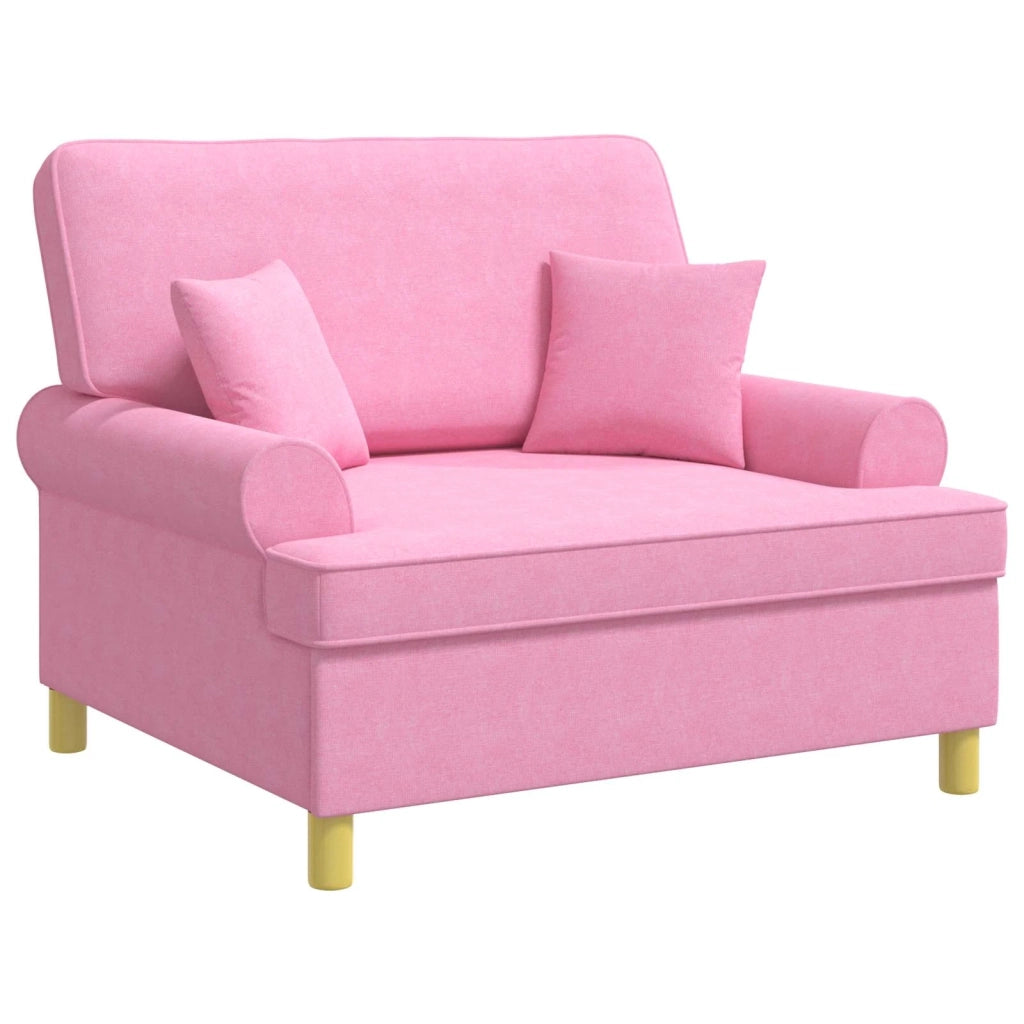 Poltrona con cuscini Rosa Tessuto 42043515