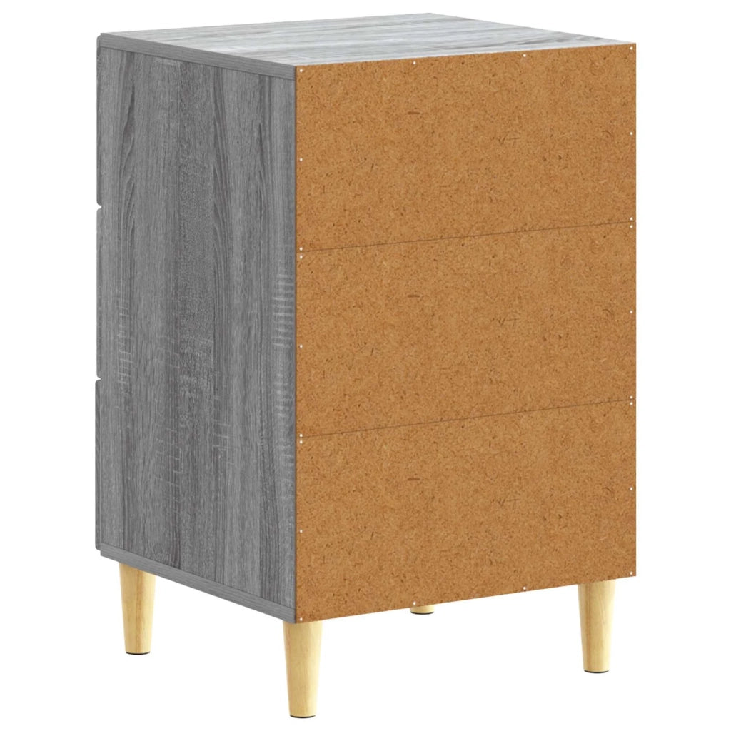 Comodino Sonoma grigio 43 x 39,5 x 66,5 cm Legno ingegnerizzato 895021