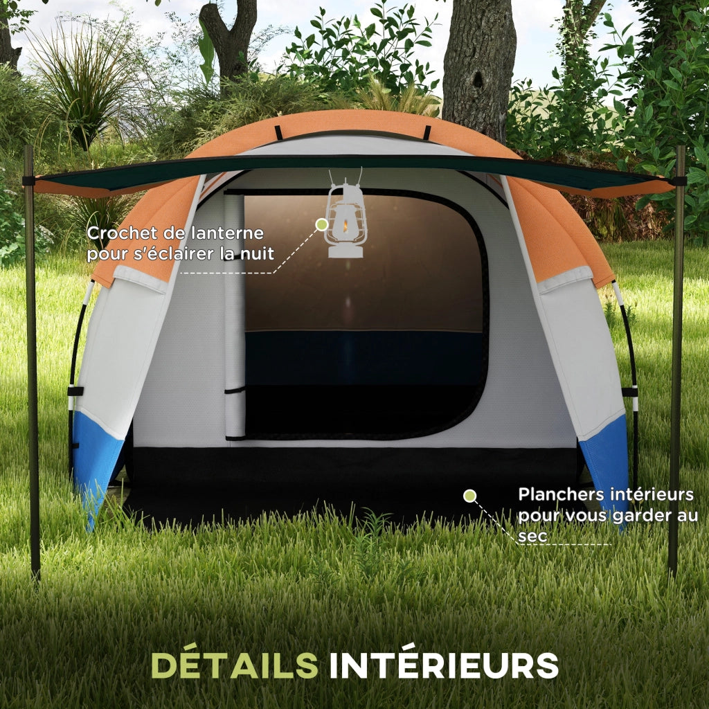 Tenda da campeggio tunnel 2-3 persone con veranda ¨C zephmum ¨C Leggera, ventilata, impermeabile 2000 mm
