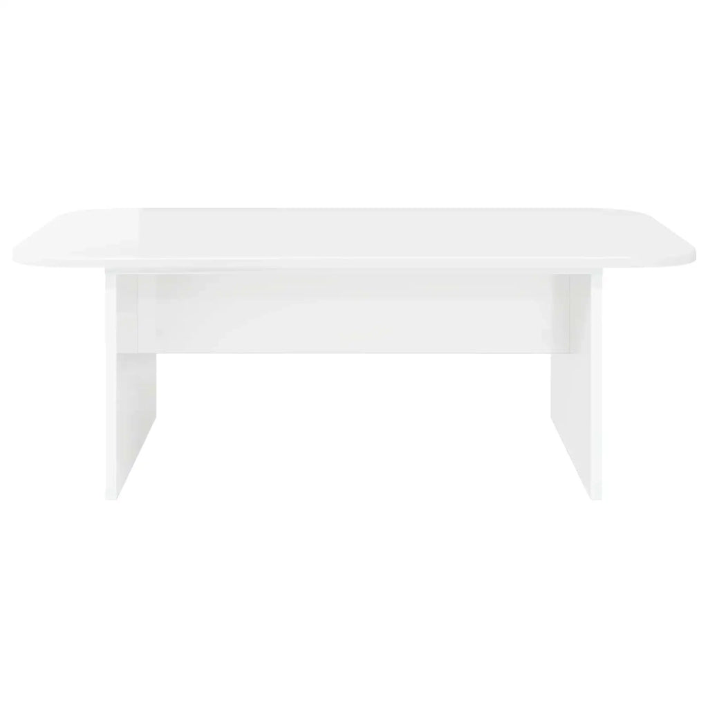 Tavolino da salotto Bianco Lucido 93 x 53 x 33 cm 891144