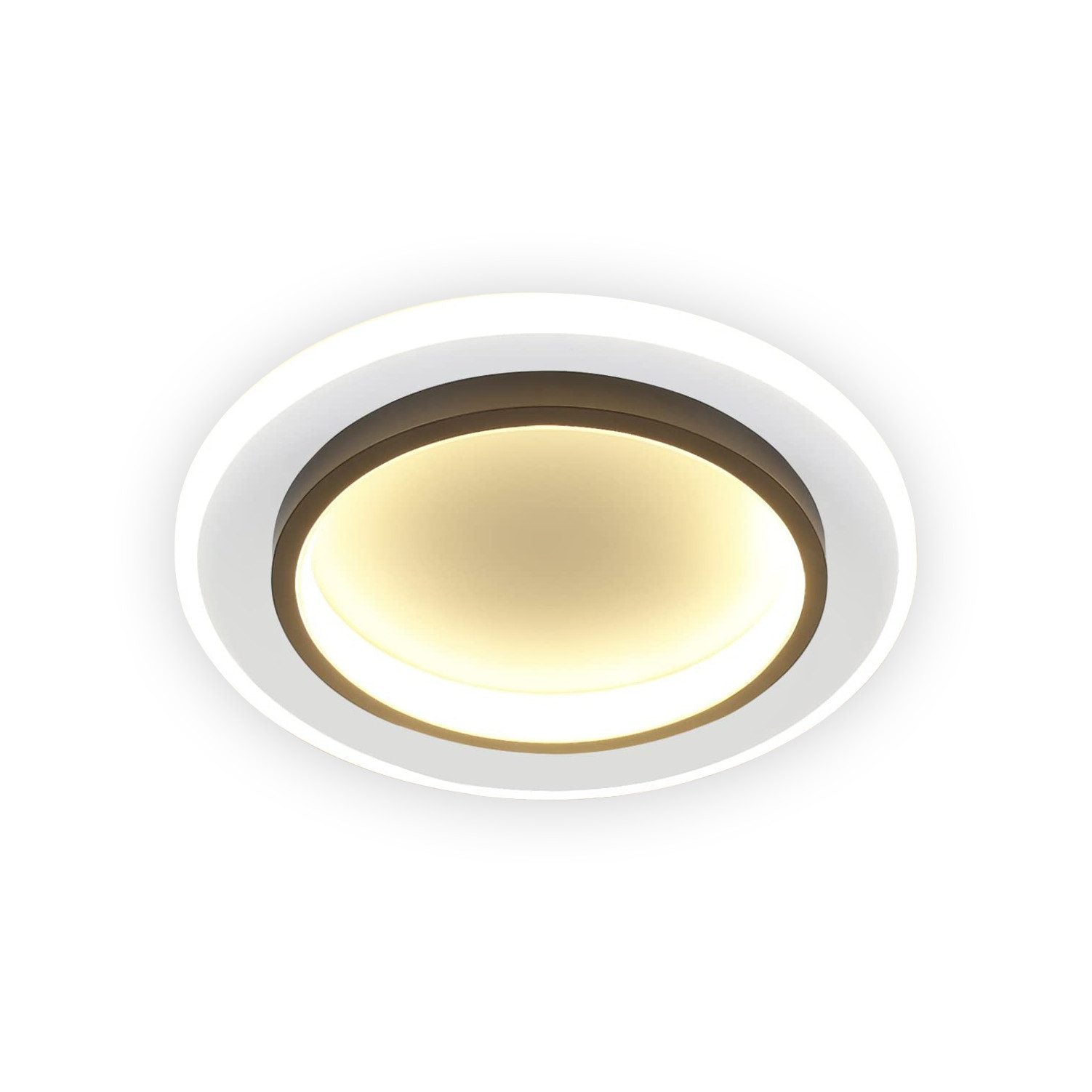 ZMH Lampada da soffitto LED design moderno bianco nero acrilico per soggiorno