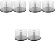 Sistema di Archiviazione per CD/DVD - 6 Posizioni - Contenitore in Plastica - Dimensioni 14x14x9,2 cm - Per Organizzare - Protezione contro Polvere e Umidità