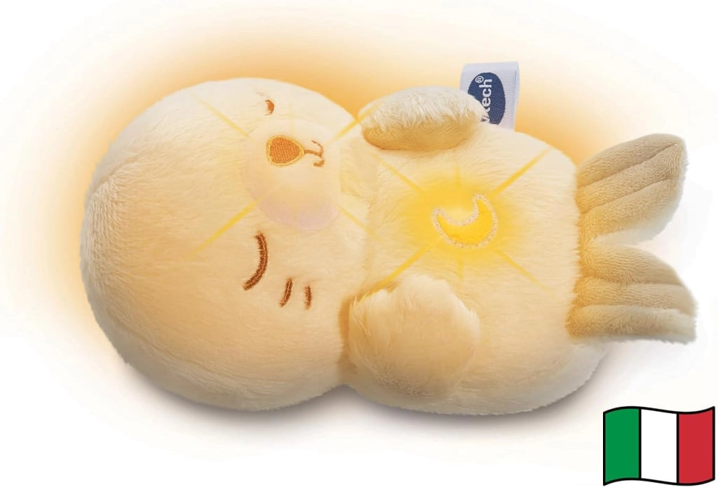 VTech Perla Dolci Sogni, Peluche Luminoso con 20 Canzoni e Suoni per Bambini e Neonati, Foca Luce Notturna con Pulsante