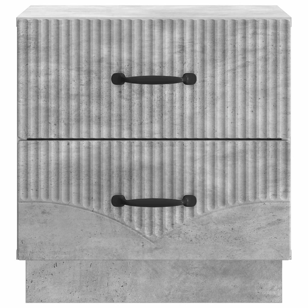 Armadio da Notte 2 pcs Grigio Cemento 43 x 34,5 x 44,5 cm 895222