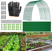 Set di Curve per Tunnel di Coltivazione per Letti di Giardino Elevati - 36 pezzi - Kit di Curve per Tunnel di Coltivazione in Folie - Verde - Accessori per Giardino - Tunnel di Coltivazione in Folie - Letti di Giardino Elevati con Curve per Tunnel
