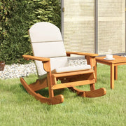 Sedia a Dondolo Adirondack con Cuscini Legno Massello di Acaciacod mxl 94671