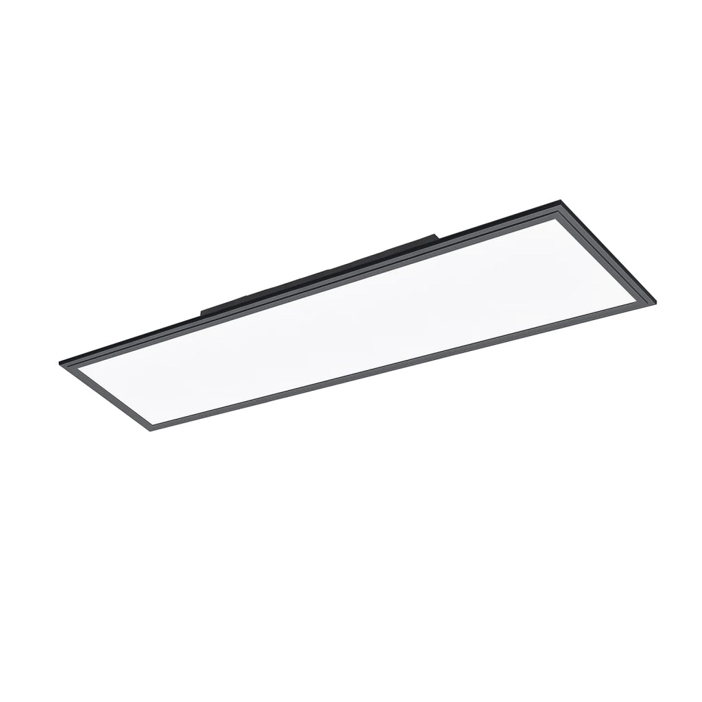 Plafoniera Moderna Salobrena 1 Alluminio Nero Luce Led Integrato 33W