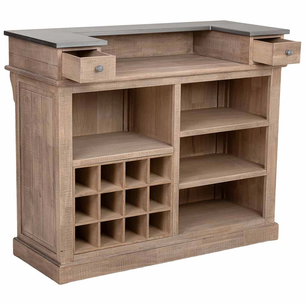 Bar in legno marrone 101x50x120h cm