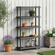 Unità di scaffalatura 5 livelli 100 x 40 x 177 cm PP Antracite 8011752