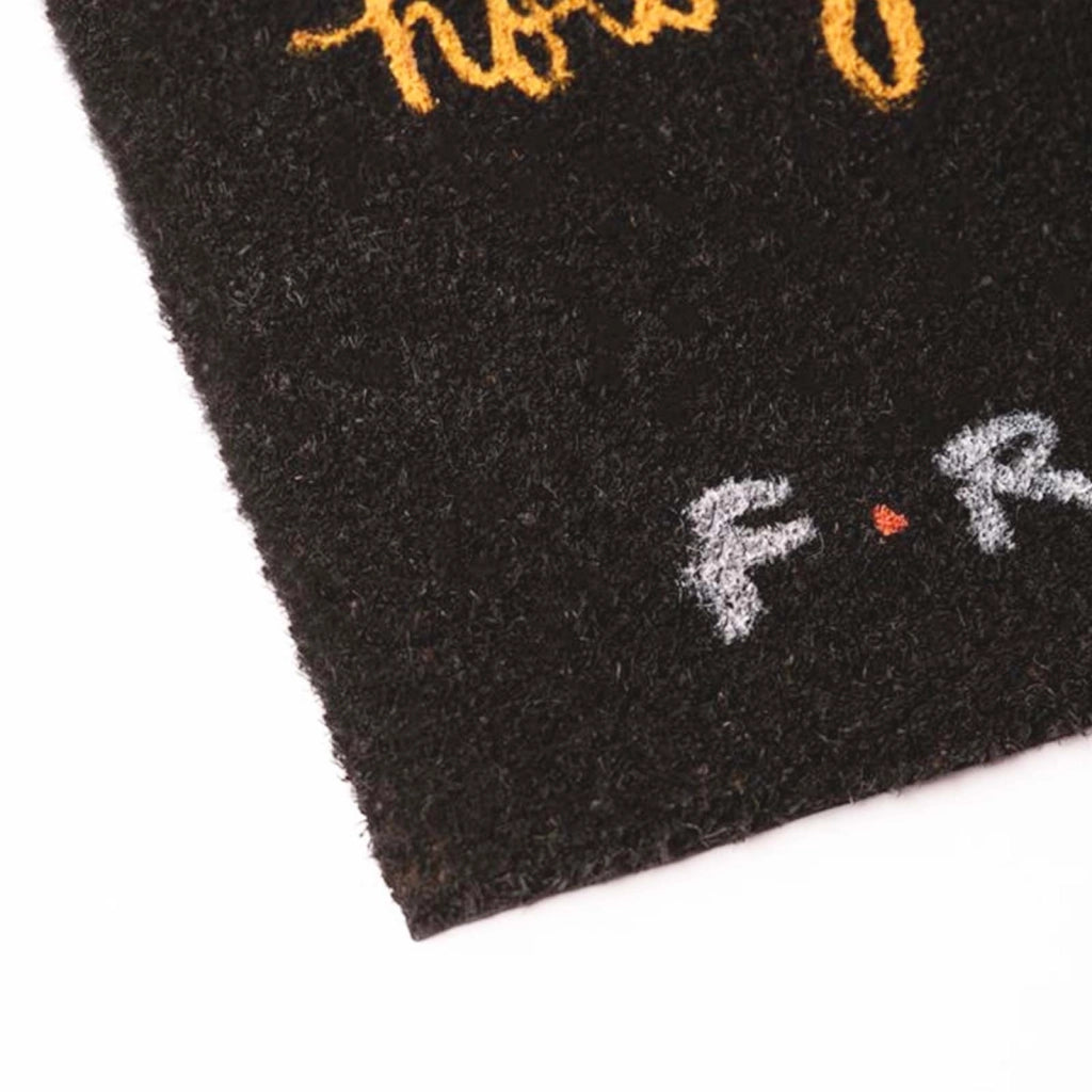 Tappetino con Motivo How You Doin? 40x60cm Antiscivolo Nero / Giallo Friends
