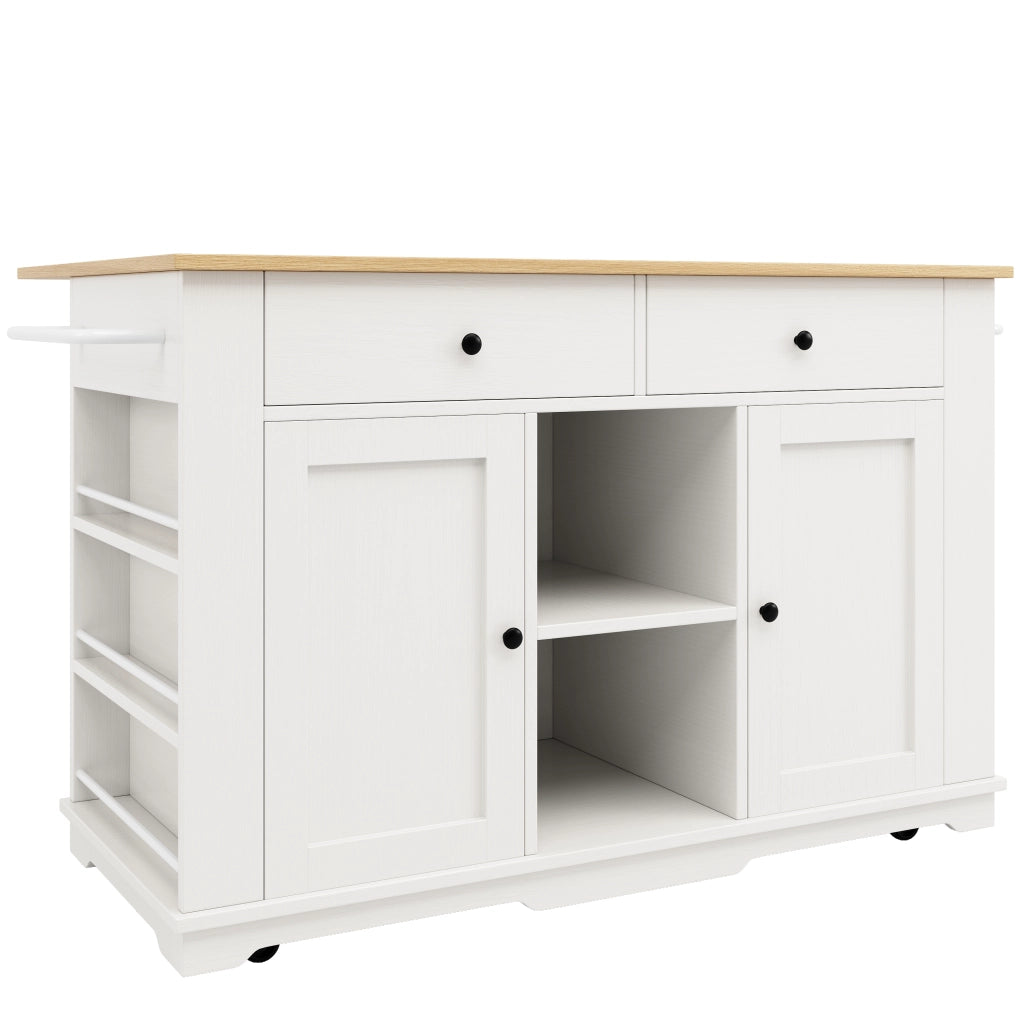 Tavolo da Cucina con Buffet Allungabile ¨C MINIMAL ¨C Bianco, Piano in Legno