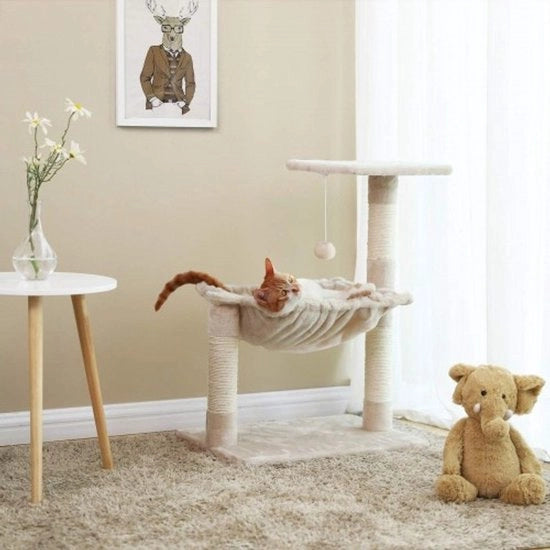 Albero per gatti stabile con materasso di peluche - albero da arrampicata per gatti