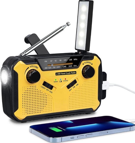 Radio a manovella - Radio di emergenza - Radio a dinamo - Radio a cricchetto manuale - Camping - Esterno - Situazioni di emergenza - Viaggi - Survival
