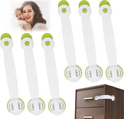 Blocco di sicurezza per bambini, babybeveiligazione per cassetti e ante con adesivo 3M, senza perforazione o attrezzi necessari, ideale per mobili e frigoriferi