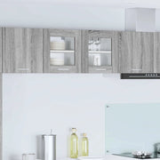 Armadio pensile con porta 2 pcs Grigio Sonoma 40 x 31 x 40 cm
