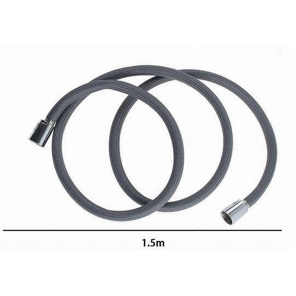 Trade Shop - Tubo Per Doccia Flessibile 1.5metri Grigio 150cm Bagno Laccio Doccetta Box 87284 -