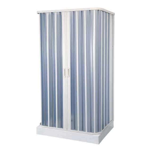 Box Doccia a soffietto a 3 lati cm 80 x 90 x 80 - H.184 - con apertura RIDUCIBILE - CR