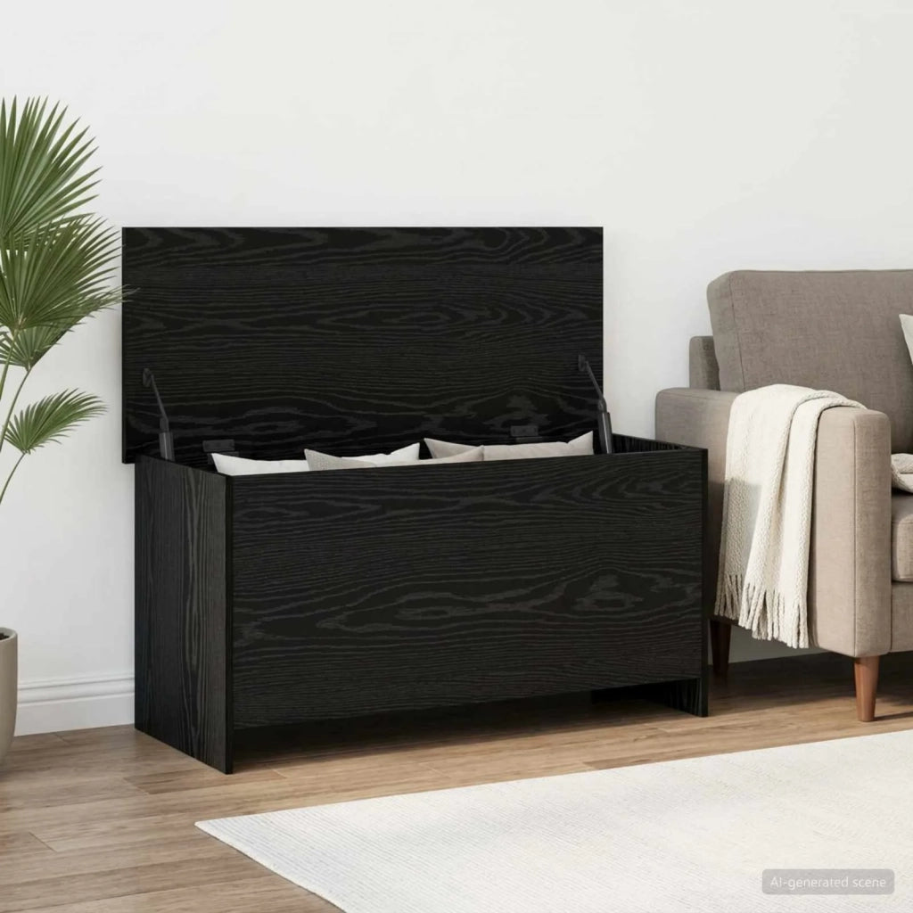 Cassa di stoccaggio Rovere Nero 100 x 40 x 50 cm 8011268