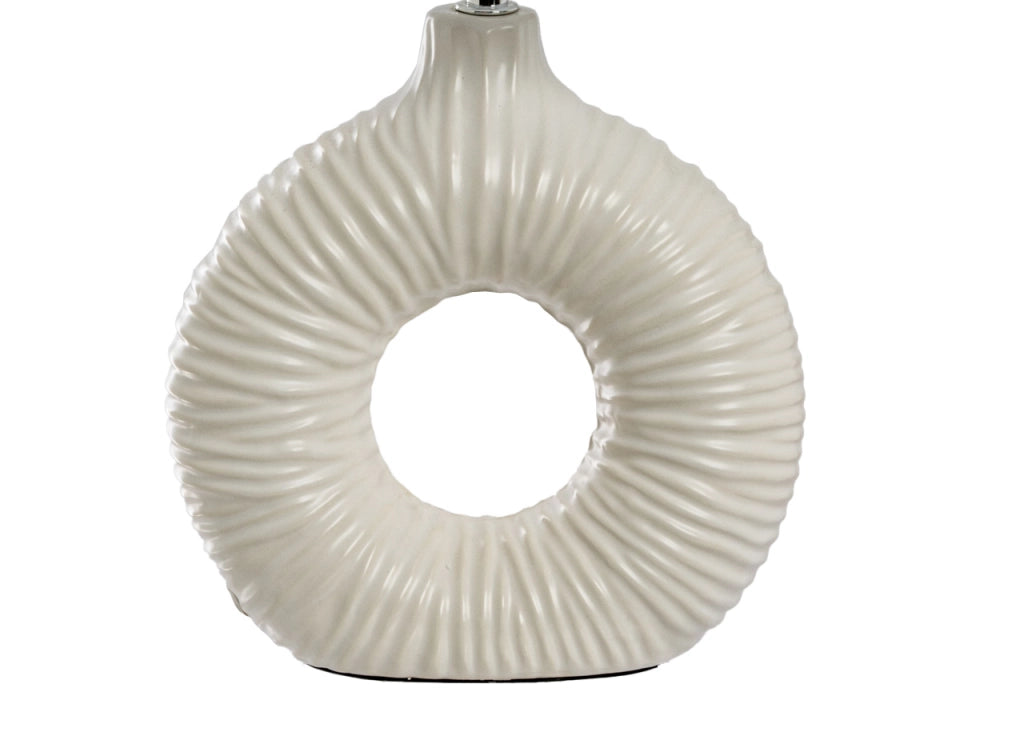 Lampada Da Tavolo Comodino Ricaricabile Accensione On/Off Modello Idra - Lampada - Bianco