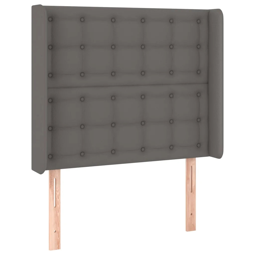 Testiera ad Orecchio Grigio 103x16x118/128cm in Similpelle 3119668