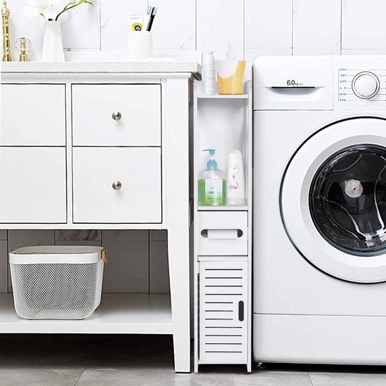 Cassa da bagno impermeabile - Organizzatore a pavimento per archiviazione - 80 x 155 x 15 cm