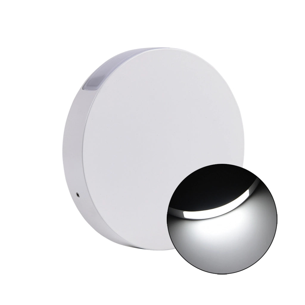 APPLIQUE SLIM LED 6W TONDA BI-EMISSIONE 6500K° - DESIGN MINIMAL IDEALE PER ARREDI MODERNI