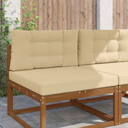 Cuscino per divano da esterno 2 pcs Beige Poliestere