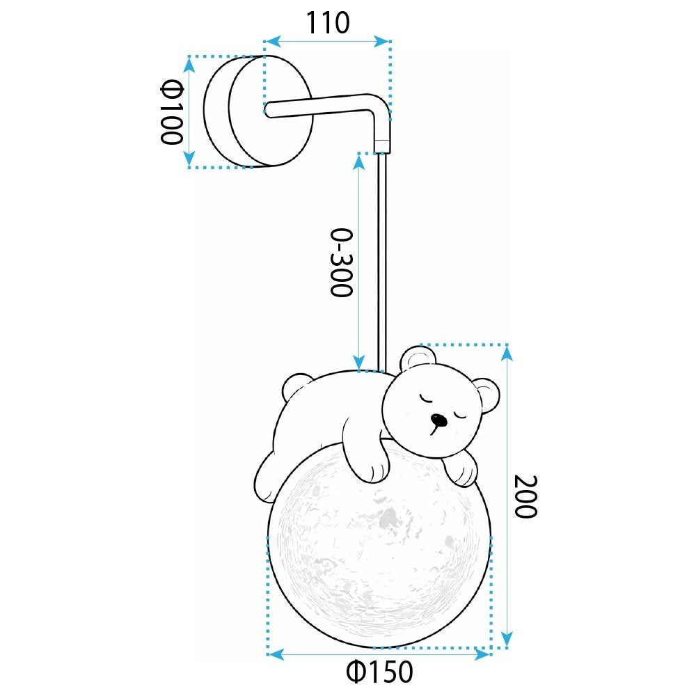 Lampada Da Parete White Bear G161-1w