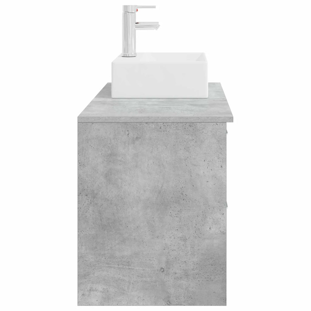 Set di mobili per il bagno 2 pcs Grigio Cemento 3403891