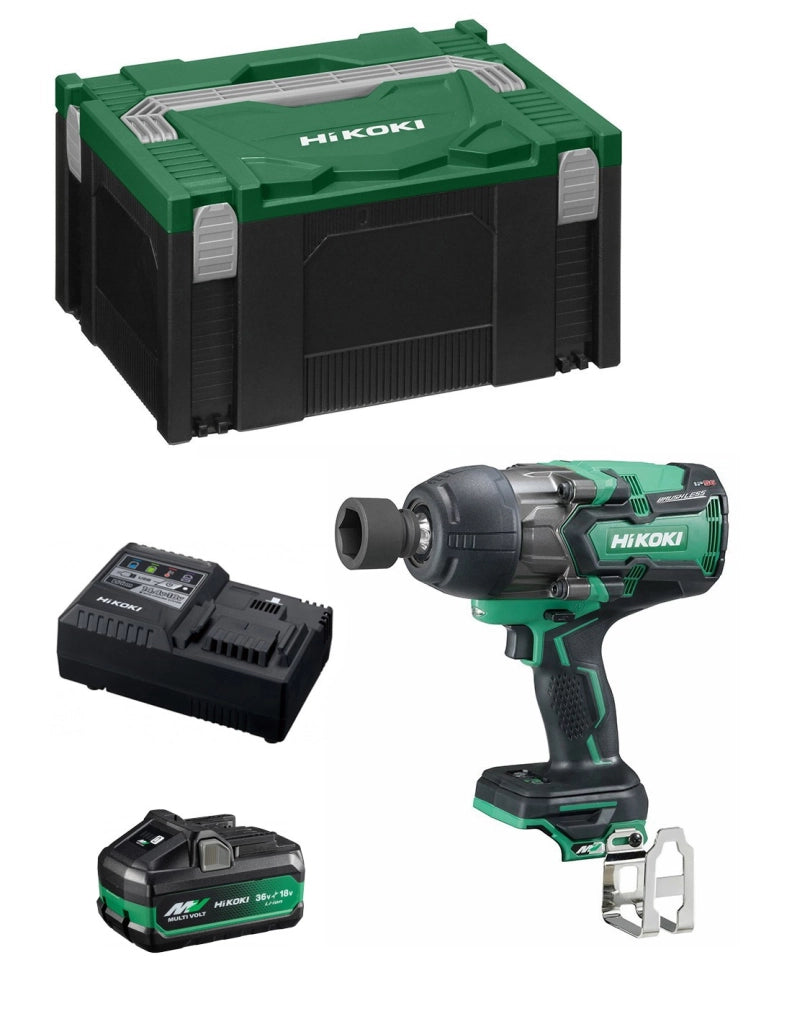 Avvitatore ad Impulsi HIKOKI WR36DBB1X (1 x 4,0Ah/8,0 Ah + UC18YSL3 + Valigetta HSC II)
