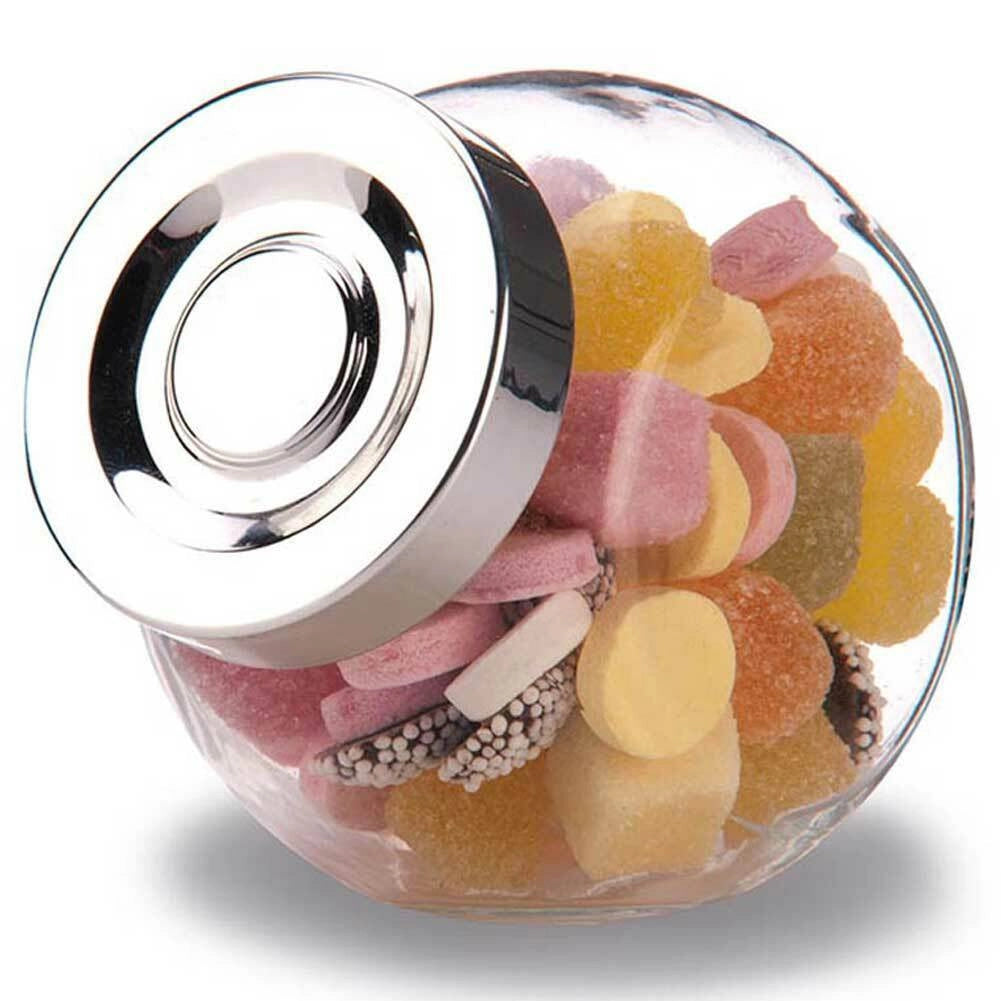 Set 4 Barattoli Contenitori Portaspezie Porta Alimenti Vetro con Coperchio 200ml