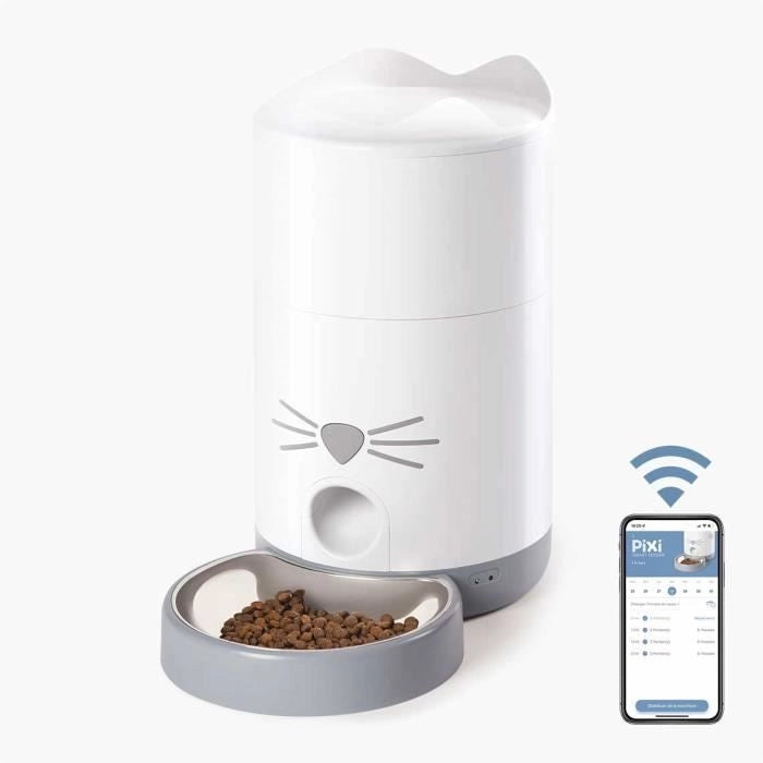 CATIT - PIXI Distributore di crocchette per gatti - 1,2 kg (controllato da app)