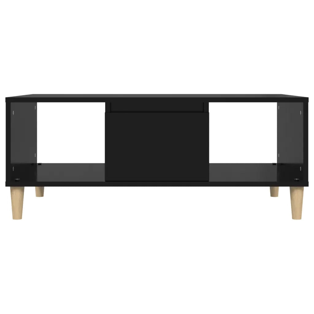 Tavolino da Salotto Nero 90x50x36,5 cm in Legno Multistrato 821061