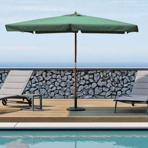 Ombrellone da Giardino 3x4 m Palo Ø48 mm Fantasy in Legno Verde