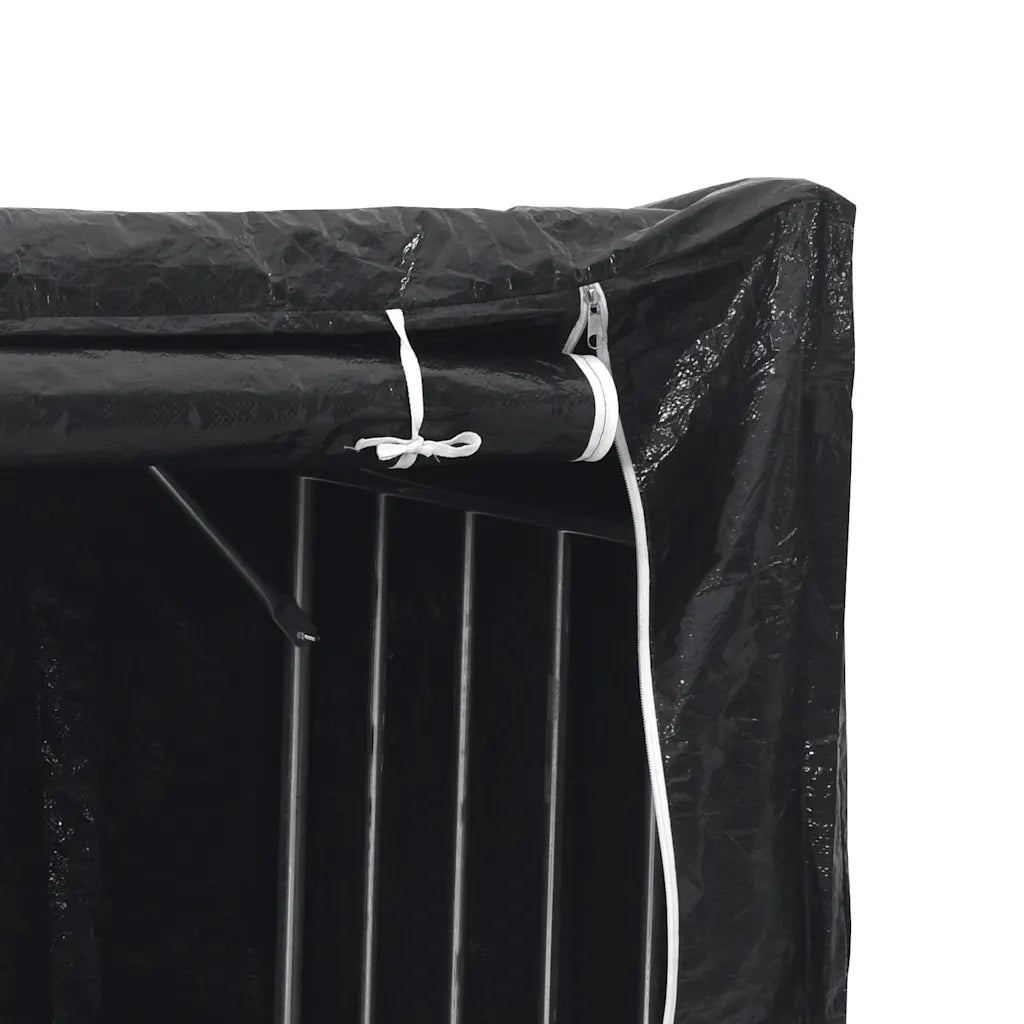 Rastrelliera per Legna con Copertura Antipioggia 101x61x110,5cm CFW3319602