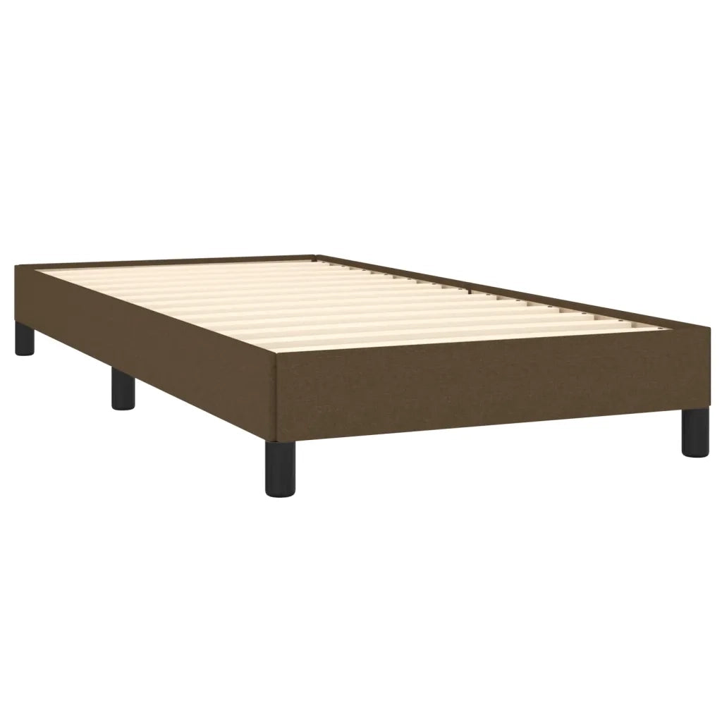 Giroletto senza Materasso Marrone Scuro 100x200 cm Tessuto 346699
