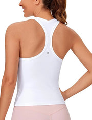 Camisole per yoga atletico con design con schiena a V per donne