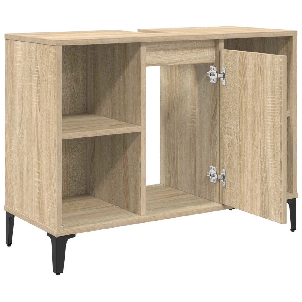 Armadio sottolavello con porta Rovere Sonoma 80 x 33 x 60 cm 881271