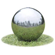Fontana da Giardino a Sfera con LED in Acciaio Inox 40 cm 41684