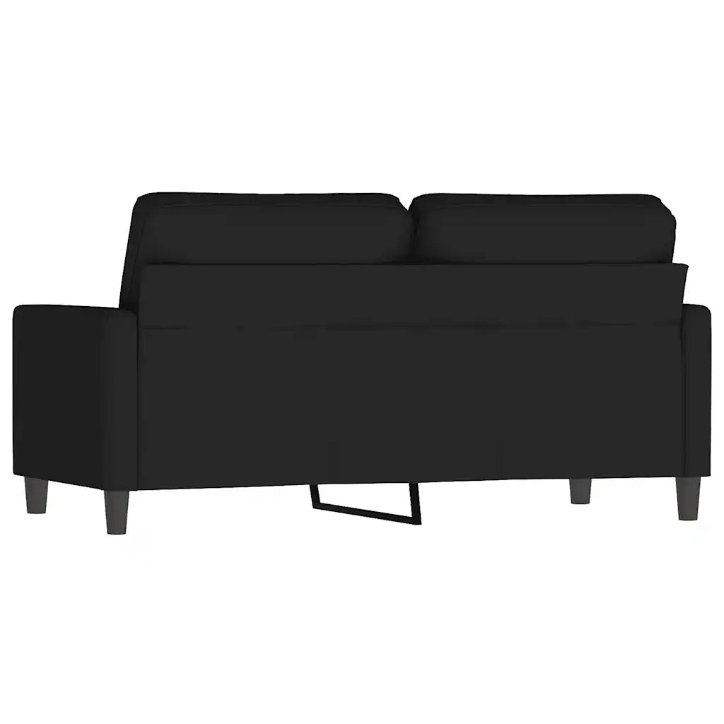 Divano | Divano da soggiorno | Sofa a 2 Posti Nero 140 cm in Velluto