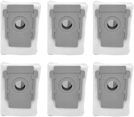 Set di sacchi aspiratore 6 pezzi - Compatibile con Roomba i7/i3/i6+/i8+/S9+ - Sacchi aspiratore automatici - Clean Base - Sostituzione facile