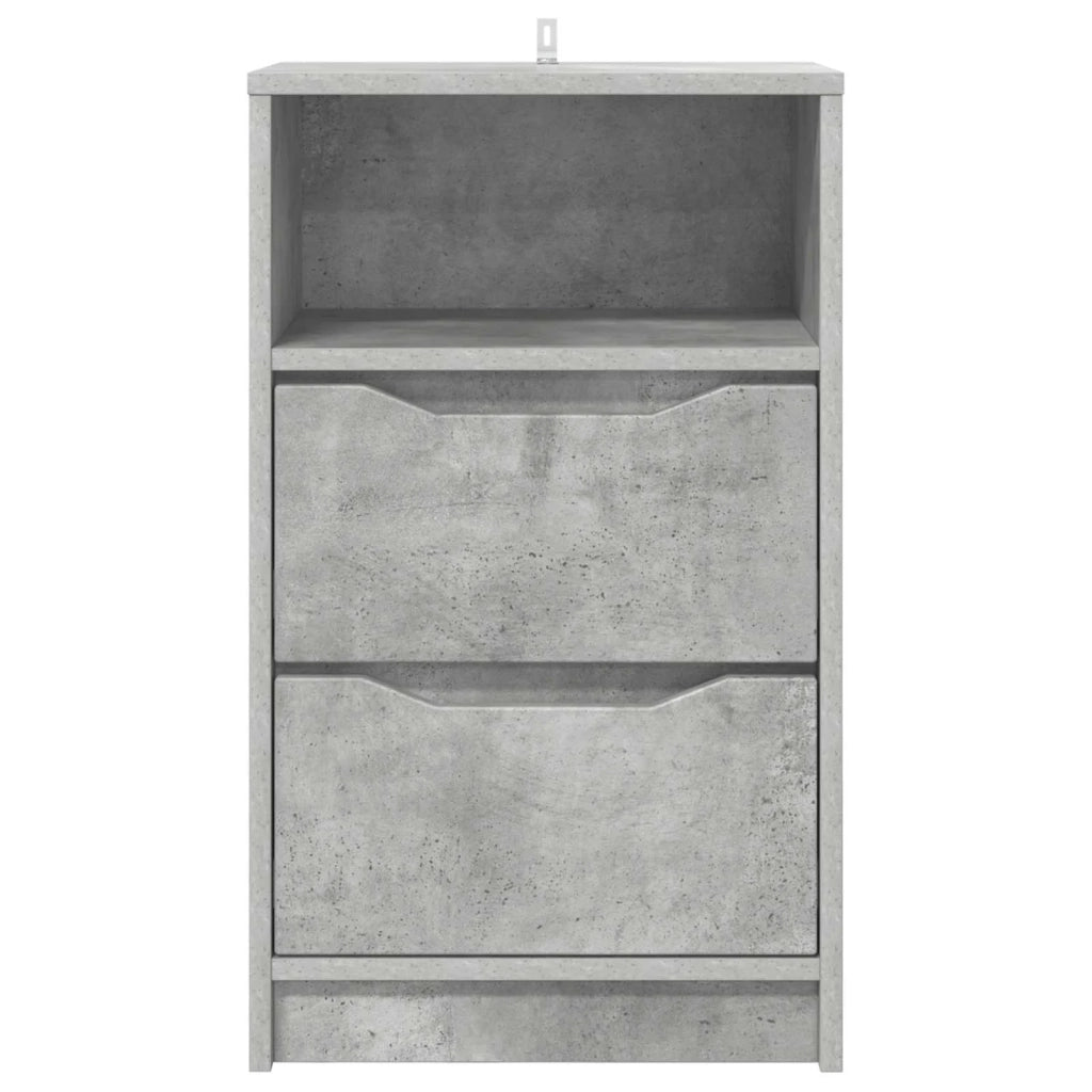 Comodini con cassetto 2 pcs Grigio cemento 40 x 30 x 467 cm 888914