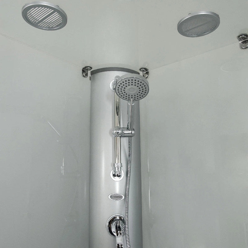 Cabina box doccia curvo idromassaggio 90x90xh212cm Taxico