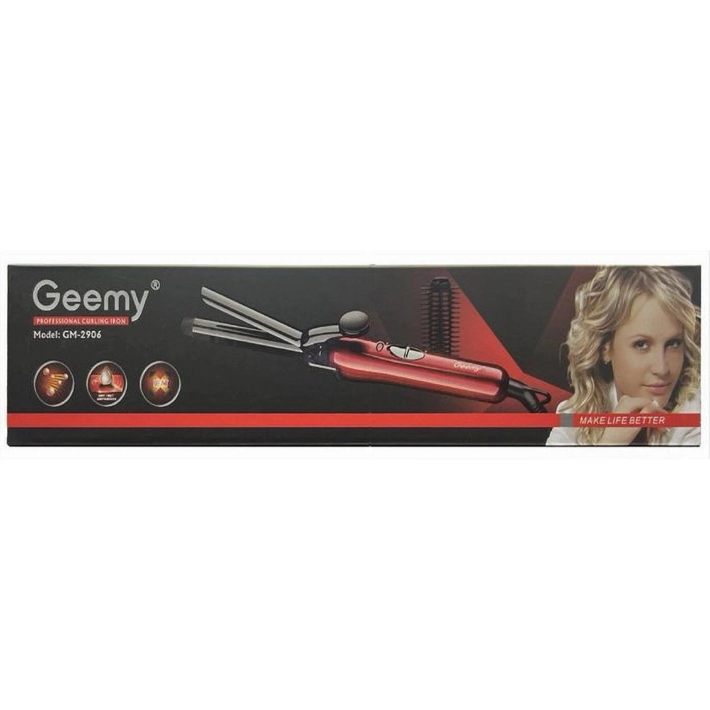Trade Shop - Ferro Piastra Arricciacapelli Professionale 2in1 Ricci Mossi Con Pettine Gm-2906 -